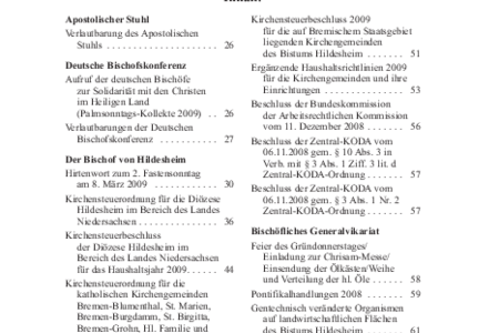 Kirchlicher Anzeiger 2009, Nr. 2