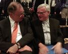 Ministerpräsident Weil und Erzbischof Koch im Gespräch während des Jahresempfangs des Katholischen Büros Niedersachsen in Hannover.