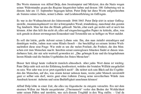 Weihnachtspredigt 2007