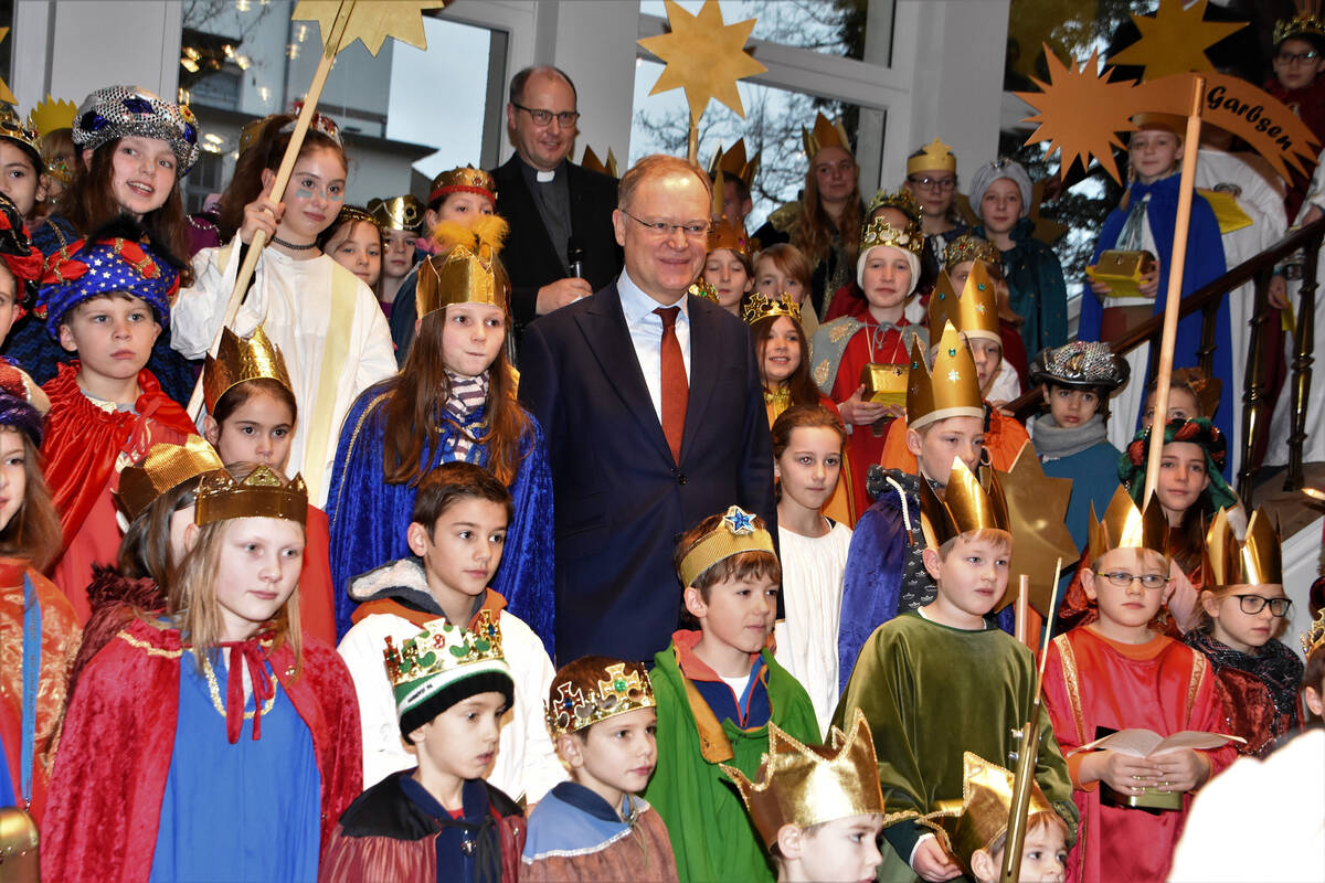 Die Sternsinger zu Gast in der Staatskanzlei