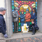 MaJo erster Spatenstich Graffiti