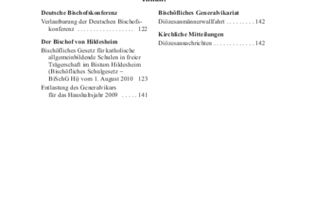 Kirchlicher Anzeiger 2010, Nr. 5