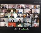 Das Bistum Hildesheim war während der Online-Konferenz unter anderem vertreten mit Domkapitular Wolfgang Voges (1. Reihe oben, 2. v. l.), Diözesanratsvertreter Winfried Quecke (3. Reihe, l.) und Weihbischof Dr. Nikolaus Schwerdtfeger (5. Reihe,  2. v. r.).