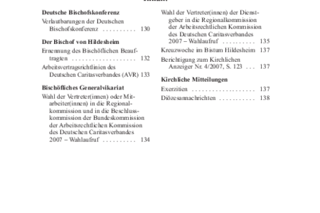 Kirchlicher Anzeiger 2007, Nr. 5