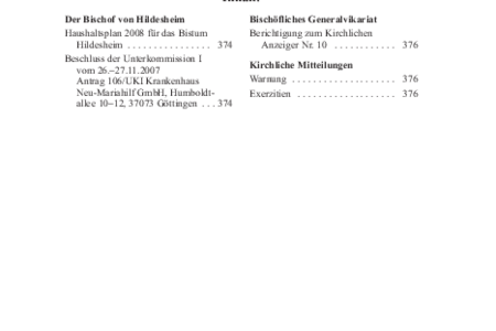 Kirchlicher Anzeiger 2007, Nr. 11