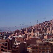 Blick auf die Stadt La Paz, Bolivien