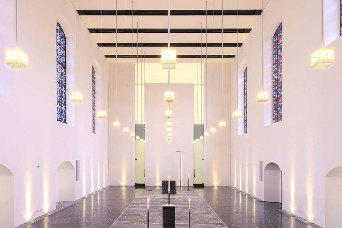 Seminarkirche Blick in den Innenraum der Seminarkirche
