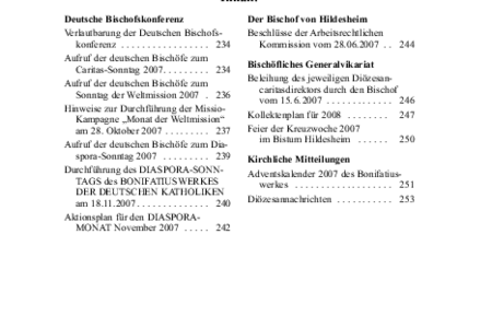 Kirchlicher Anzeiger 2007, Nr. 8