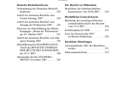 Kirchlicher Anzeiger 2007, Nr. 8