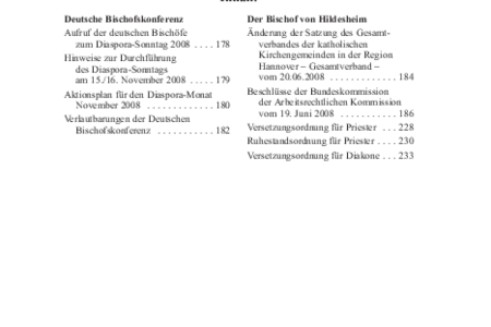 Kirchlicher Anzeiger 2008, Nr. 8