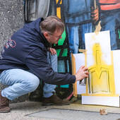 MaJo erster Spatenstich Graffiti