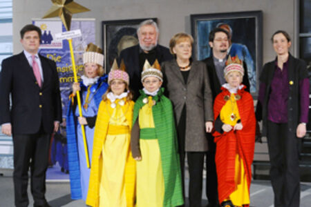 Sternsinger 2010; Besuch bei der Bundeskanzlerin