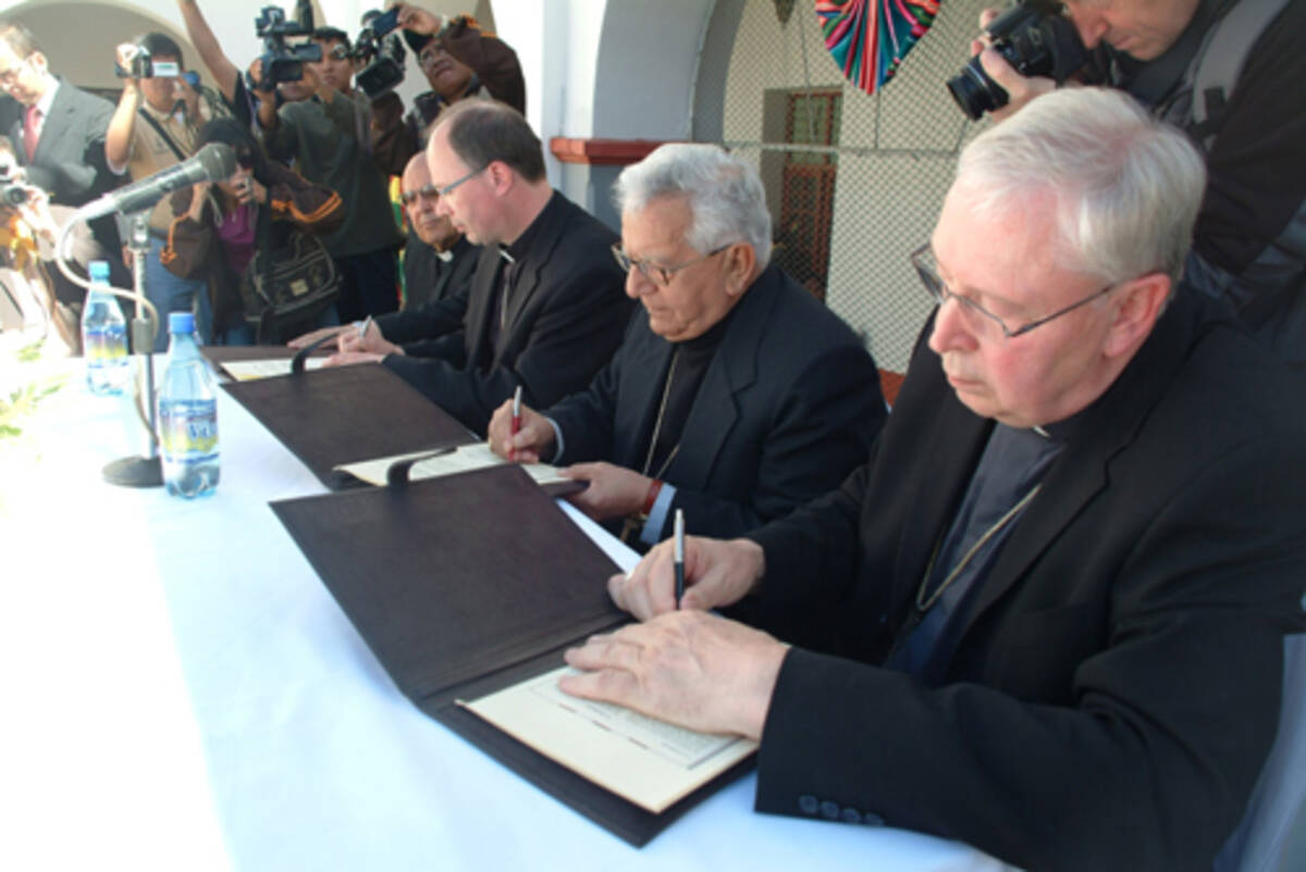 Bolivien, Unterzeichnung Partnerschaftsvereinbarung