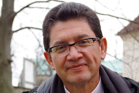 Adveniat-Gast Bischof und Dominikanerpater Omar Alberto Sanchez Cubillos aus Kolumbien
