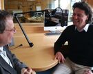 Vor der erneuten Aufführung von "Lux in Tenebris" im Hildesheimer Dom gab Komponist Helge Burggrabe dem kirchlichen Rundfunk-Redakteur Bernhard Tups ein Interview.