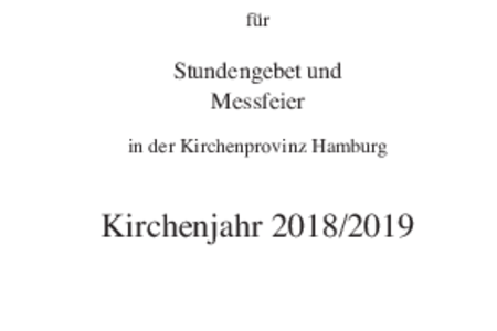 Direktorium für das Kirchenjahr 2018/2019