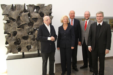 Cimiotti, Übergabe Skulptur