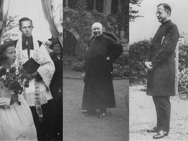 Die Hildesheimer Priester Joseph Müller (von links), Otto Seelmeyer und Christoph Hackethal stellten sich gegen den Nationalsozialismus.