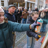 MaJo erster Spatenstich Graffiti