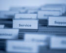 Registerkartenreiter mit Aufschrift "Service"