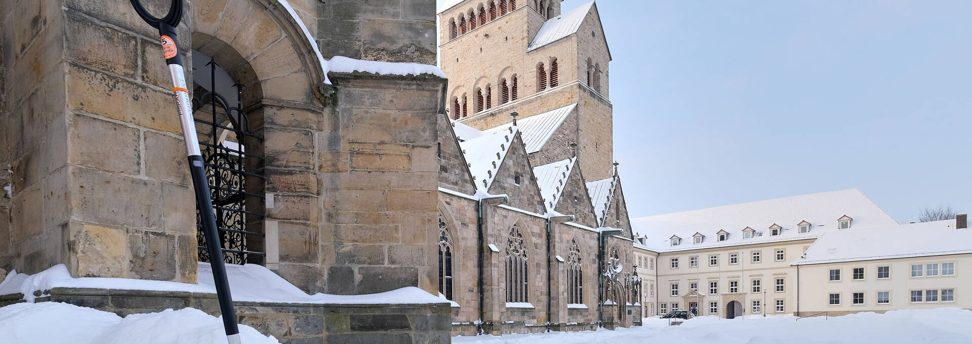 Winter Schnee Hildesheimer Dom