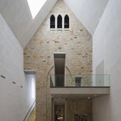 Blick auf die ehemalige Außenwand der Antoniuskirche.
