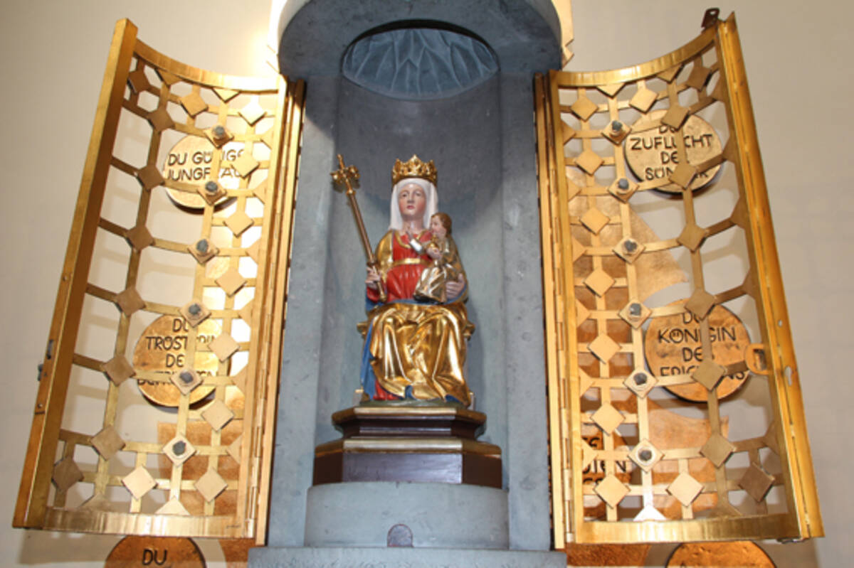 Gnadenbild in der Wallfahrtskirche Germershausen