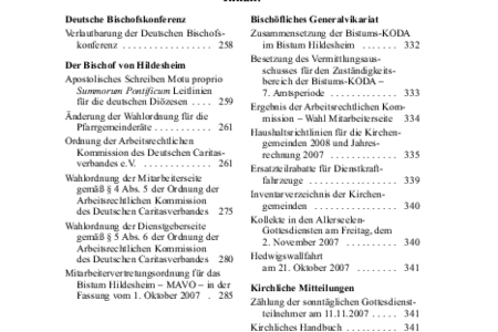 Kirchlicher Anzeiger 2007, Nr. 9