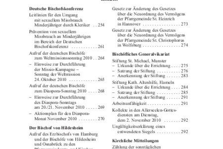 Kirchlicher Anzeiger 2010, Nr. 8