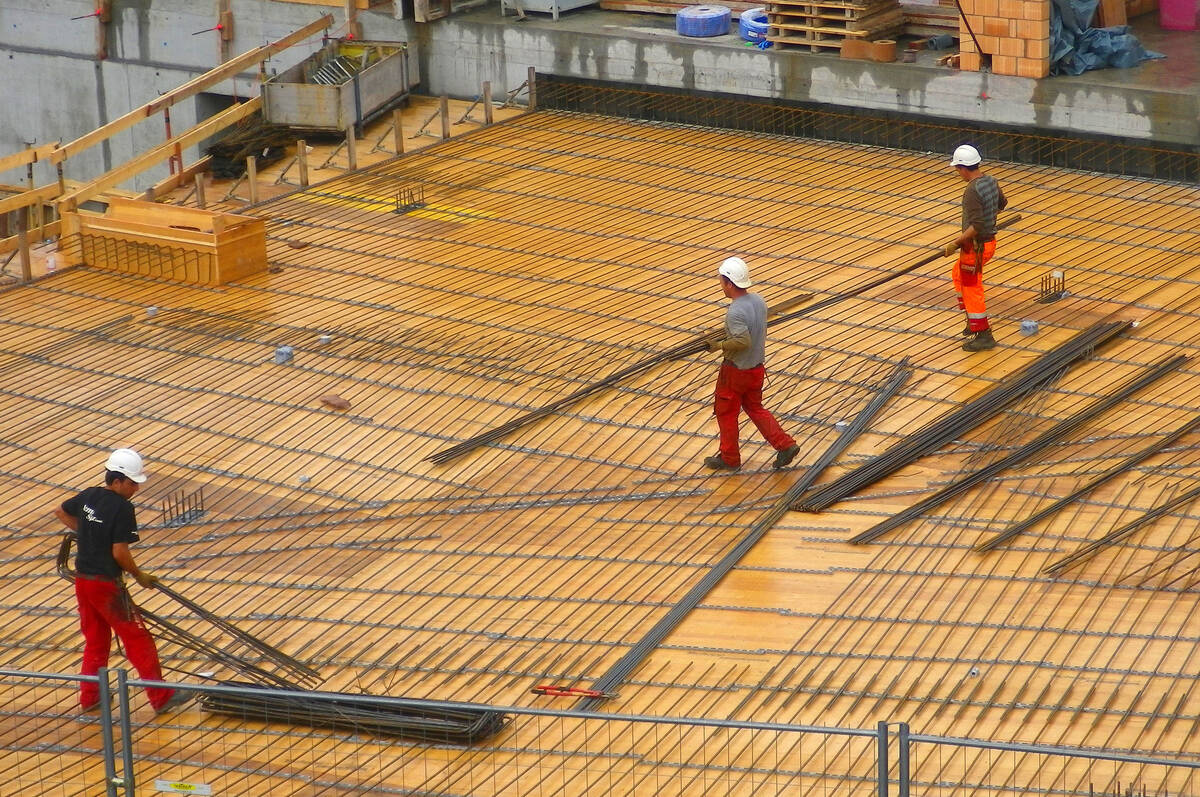 Bauarbeiter Bauarbeiter auf Baustelle
