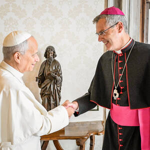 Papst Leo XIV. und Heiner Wilmer