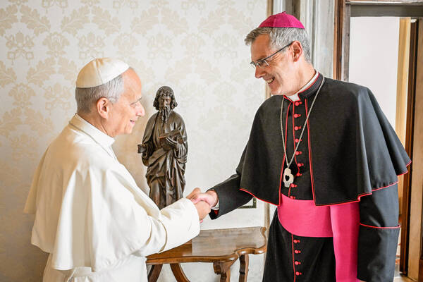 Papst Leo XIV. und Heiner Wilmer