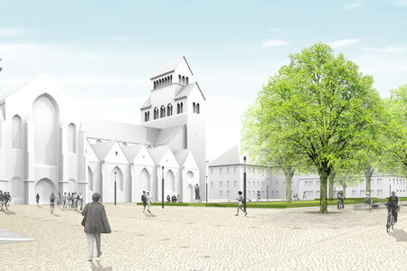 Umgestaltung Domhof Hildesheim, Ansicht Großer Domhof 1